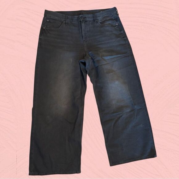 American Eagle low rise skater Jean in black wide leg - Picture 3 of 9